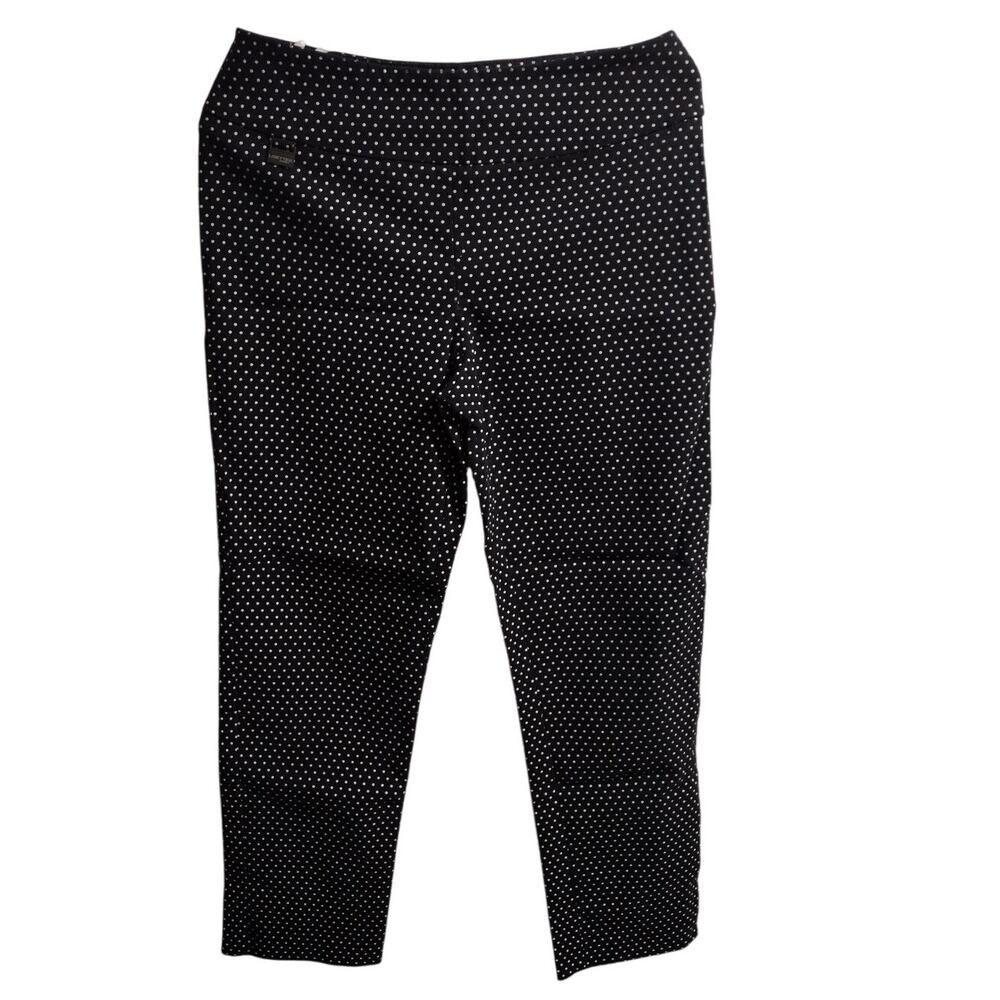 Lisette L Montreal Pants Womens 6 Polka Dot Pull On Stretch Crop Capri Trousers